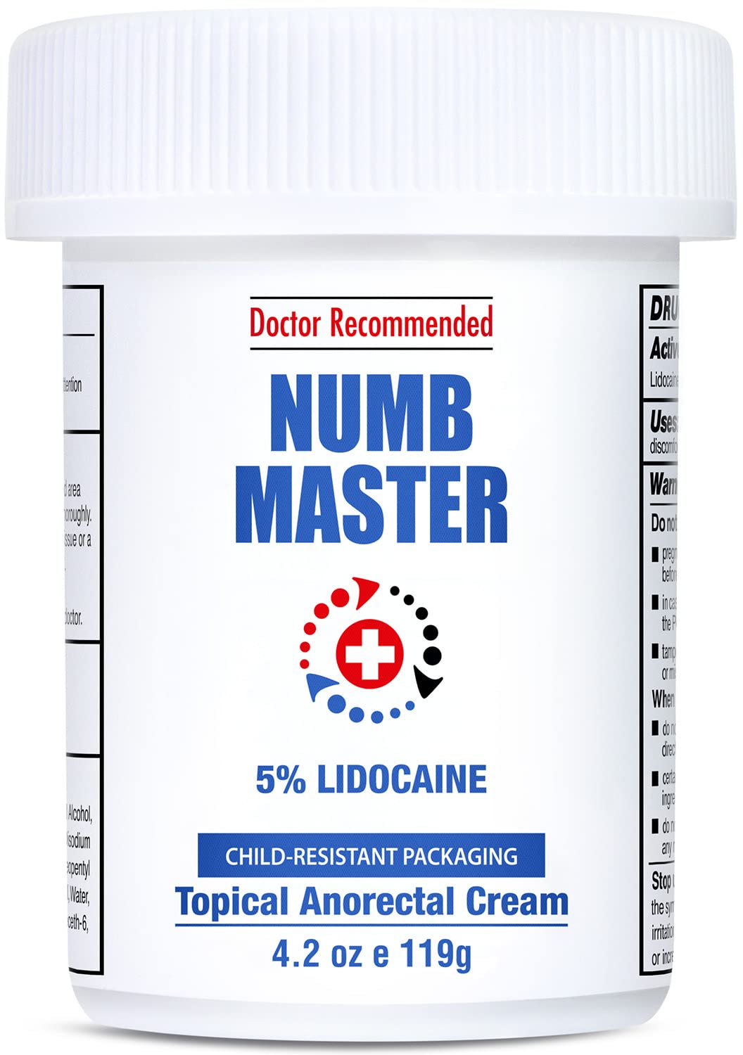 Clinical Resolution Numb Master 5% Lidocaine Cream Fast-Acting OTC anesthetic for Pain, Itch, Burns & Hemorrhoids with Vitamin E & Aloe for Soothing Relief Maximum Strength 4.2 Ounce - TrustMedUSA