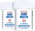 Clinical Resolution Numb Master 5% Lidocaine Topical Numbing Cream, 2 Pack of 1.25 Oz, Pain Relief Burn Itch Numb, Maximum Strength Topical Anesthetic with Allantoin, Vitamin E, Hemorrhoid Treatment - TrustMedUSA