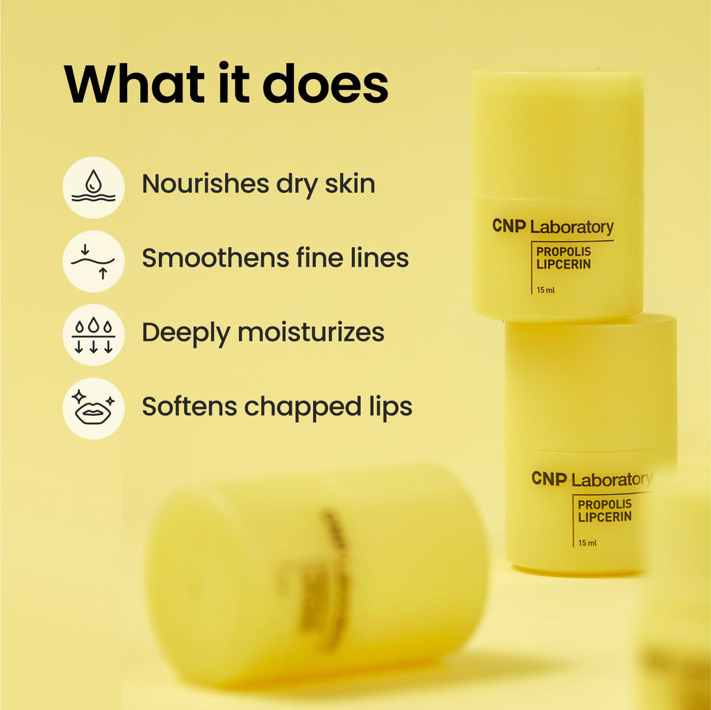 CNP Honey Lip Butter - Propolis Lipcerin™ 01 Original, Hydrating Overnight Manuka Lip Balm & Mask - TrustMedUSA