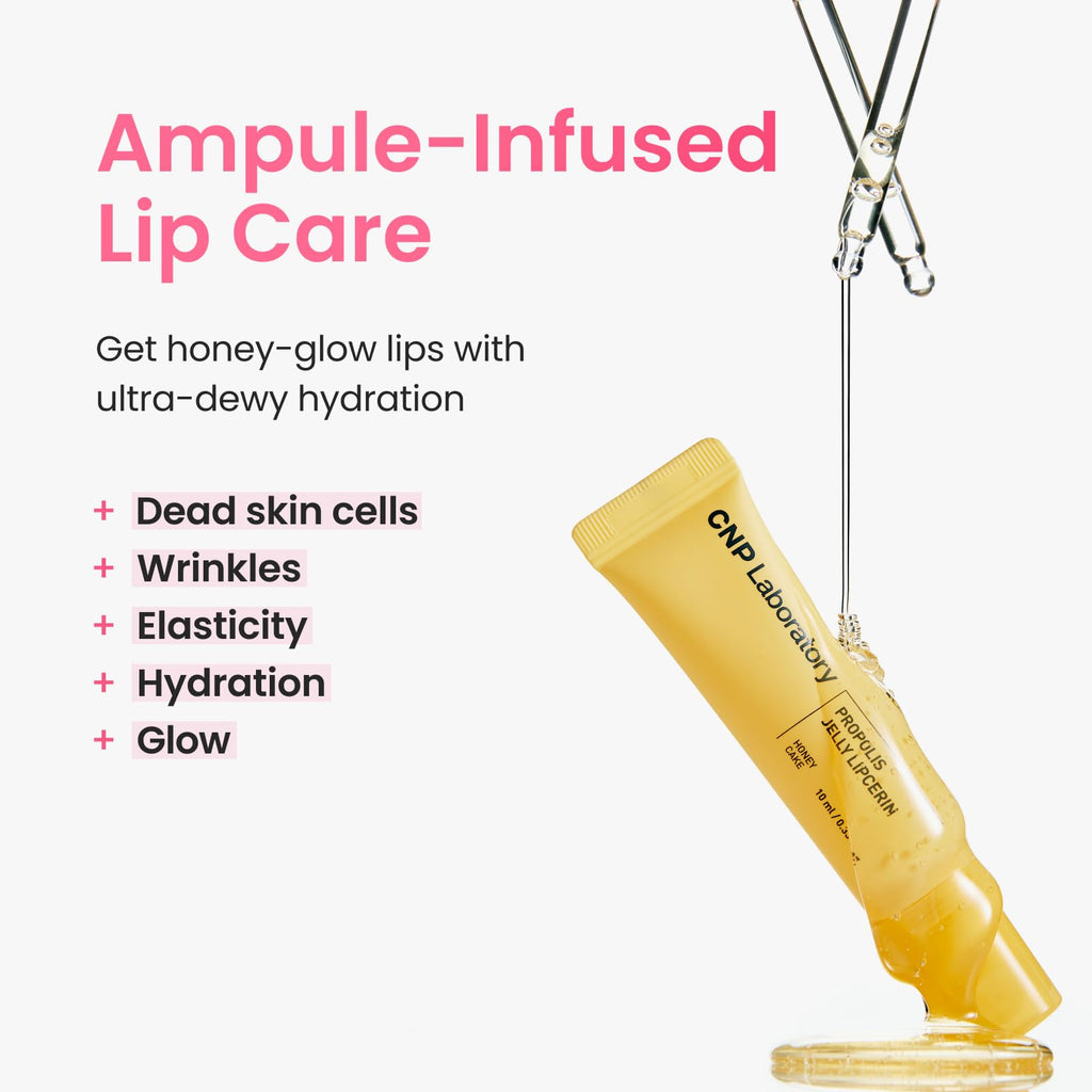 CNP Propolis Jelly Lipcerin™ - 01 Honey Cake, Hydrating Lip Balm & Gloss with Manuka Honey + Hyaluronic Acid, Stocking Stuffers, Gifts for Women, 0.3 fl.oz. - TrustMedUSA