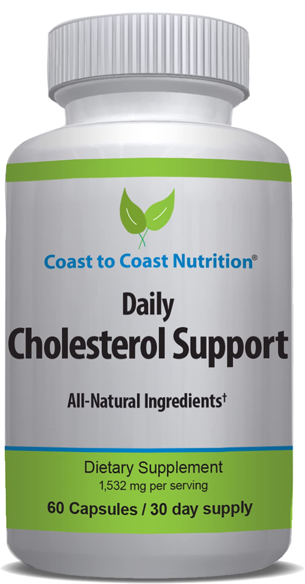Coast to Coast Nutrition Cholesterol Support Supplement - Support Cardiovascular & Artery Performance, Target Bad LDL Levels & Plaque Calcium Buld-Up - Promote Circulation & Blood Flow - 60 Capsules - TrustMedUSA