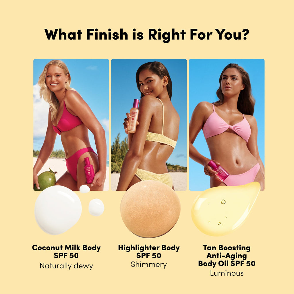 Coco & Eve Body Highlighter SPF 50 – Shimmer Sunscreen, Broad Spectrum Sun Protection, Lightweight Serum-Like Lotion with Pearlescent Minerals & Vitamin E for Hydrated & Glowing Skin, 5.07 Fl Oz - Maple Wellness Supplements