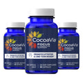 CocoaVia Memory & Focus Brain Supplement, 90 Day, Cocoa Flavanol Blend, Lutein, Added Caffeine for Boost. Improve Cognitive Function, Attention, Vegan & Plant Based, 90 Capsules - TrustMedUSA