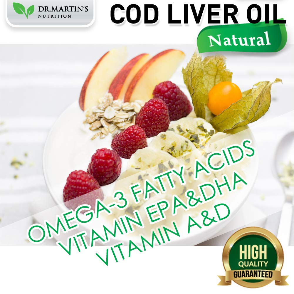 COD Liver Oil | 300 Softgels | Natural Source of Omega 3 Fatty Acids | Triple Strength | Best Immune Health, Healthy Bones & Muscle Dietary Supplement | - TrustMedUSA