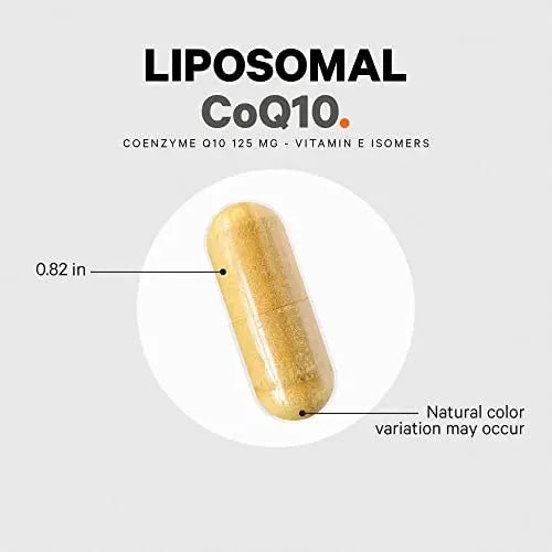 Codeage Liposomal CoQ10 Supplement - Vitamin E Isomers Tocopherols - 125mg Coenzy - TrustMedUSA