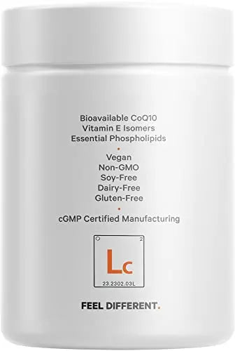 Codeage Liposomal CoQ10 Supplement - Vitamin E Isomers Tocopherols - 125mg Coenzy - TrustMedUSA