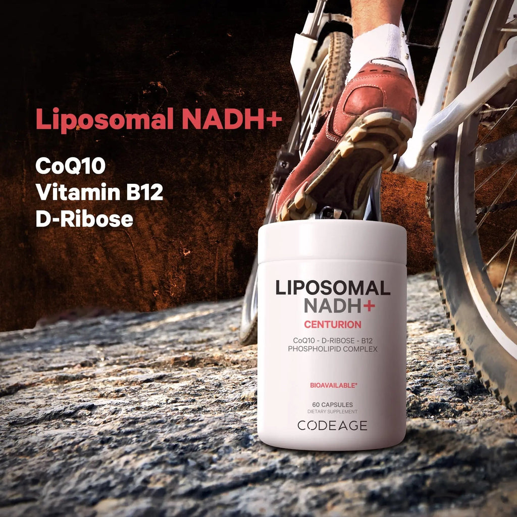 Codeage Liposomal NADH+ Supplement - CoQ10 - Vitamin B12 - D-Ribose Bioenergy - TrustMedUSA