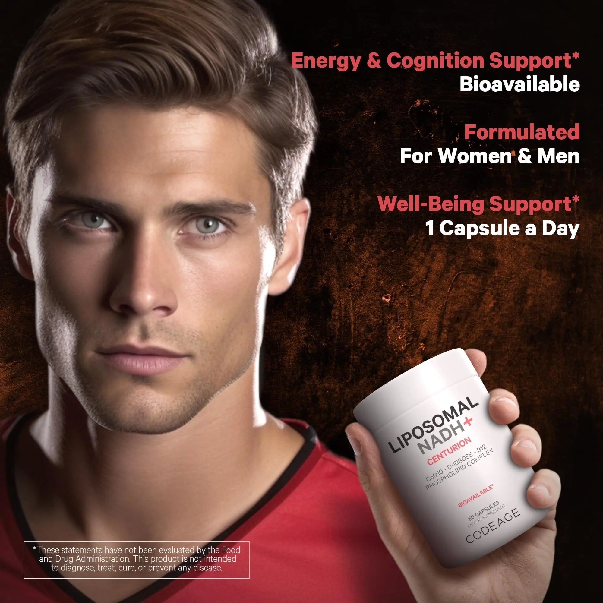 Codeage Liposomal NADH+ Supplement - CoQ10 - Vitamin B12 - D-Ribose Bioenergy - TrustMedUSA
