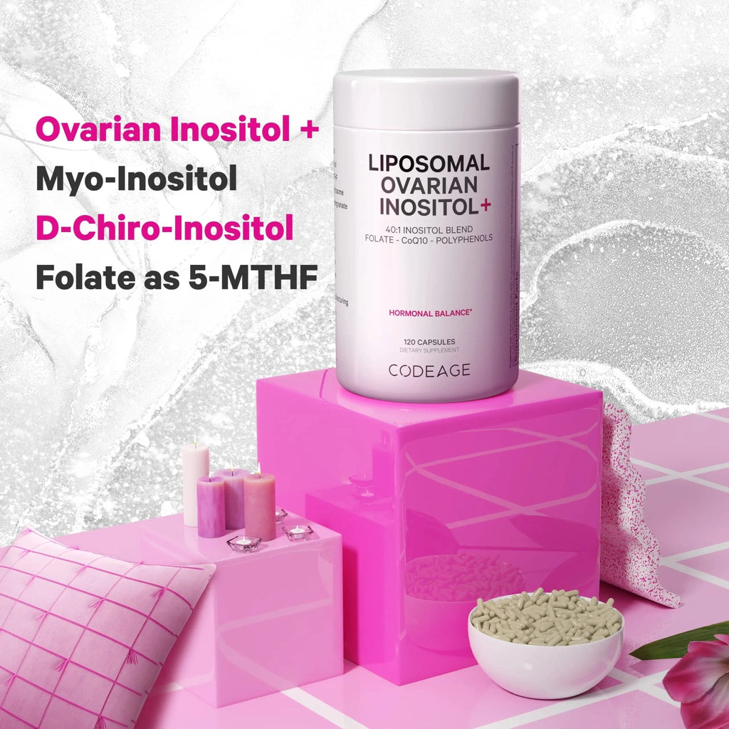 Codeage Liposomal Ovarian Inositol + Supplement - Myo-Inositol, D-Chiro-Inositol - TrustMedUSA