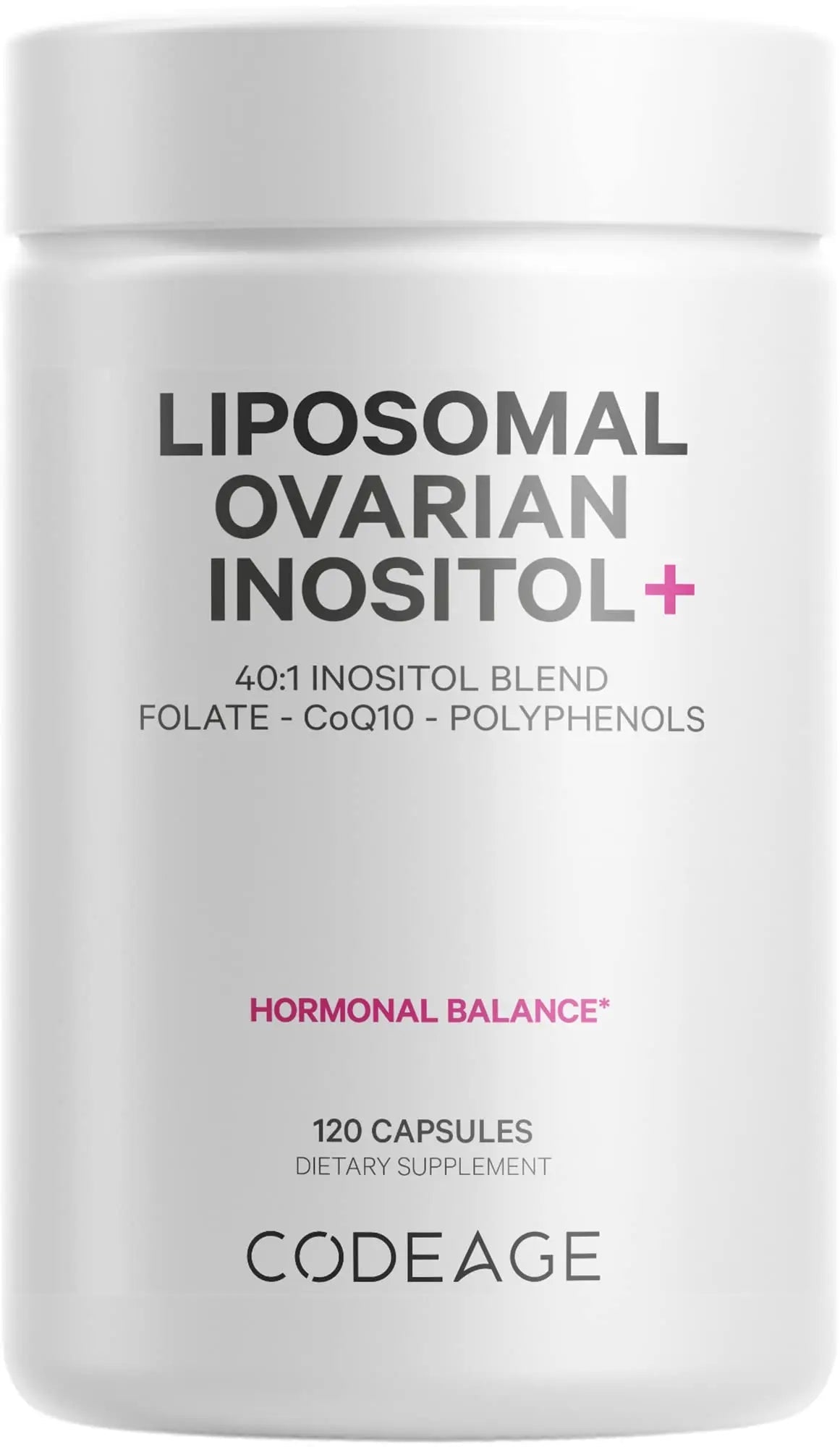 Codeage Liposomal Ovarian Inositol + Supplement - Myo-Inositol, D-Chiro-Inositol - TrustMedUSA