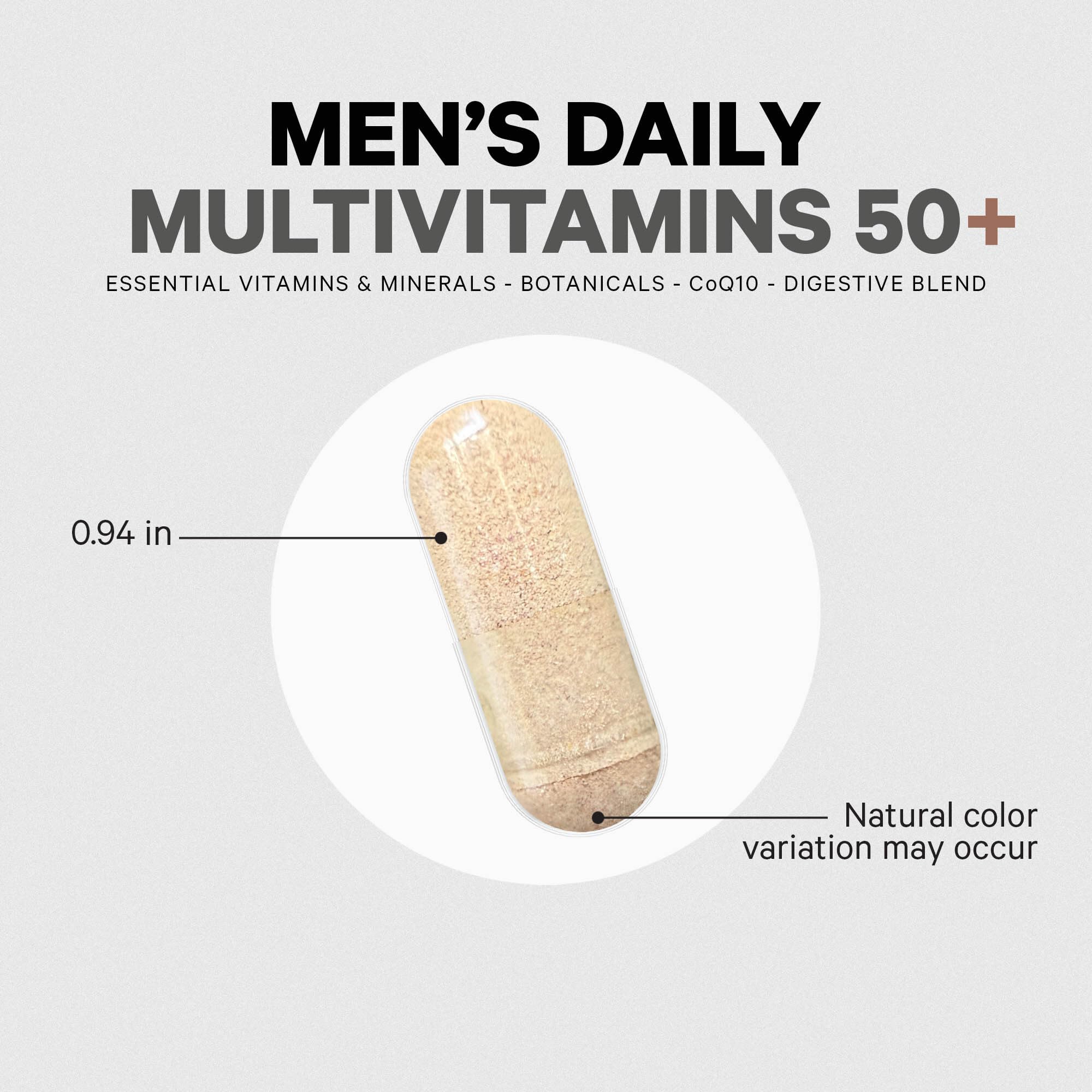 Codeage Men's Multivitamin 50+ Supplement - Essential Vitamins for Men Over 50 Years Old, Minerals, CoQ10, Turmeric, Saw Palmetto, Maca, Panax Ginseng, Probiotics & Botanicals - Non-GMO - 90 Capsules - TrustMedUSA