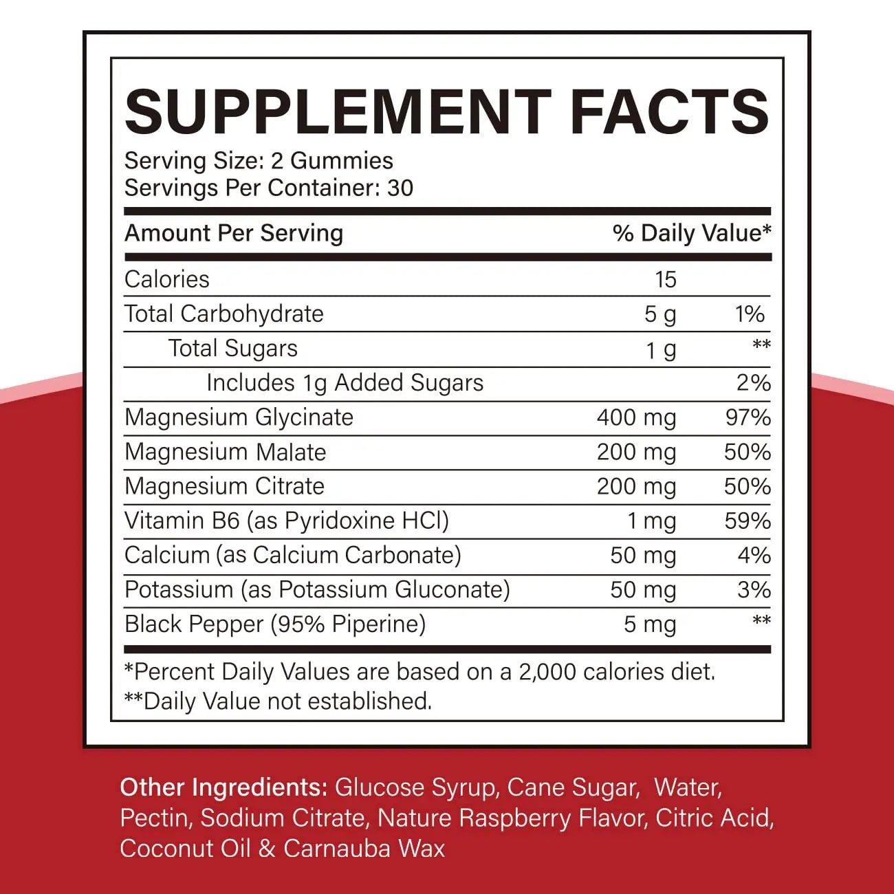 Cofure Triple Magnesium Complex 900 mg, Magnesium Glycinate, Citrate, Malate with Potassium, Calcium, Vitamin B6 for Calm & Sleep - Vegan, Non-GMO, Gluten Free - 120 Raspberry Gummies for Adults - TrustMedUSA