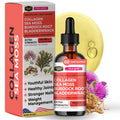 Collagen Mojo - Liquid Collagen with Irish Sea Moss for Women & Men - Collagen Peptides Drops with Burdock Root & Bladderwrack - Hair, Skin, Nails, Joint & Weight Management - 100,000mcg, 2 Oz - Maple Wellness Supplements