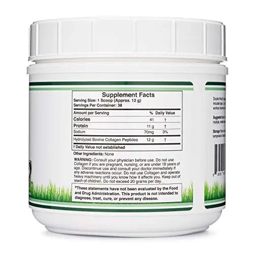Collagen Peptides Powder - Hydrolyzed Collagen, Keto Safe - 16.08oz - Multi Type 1, 2 - TrustMedUSA