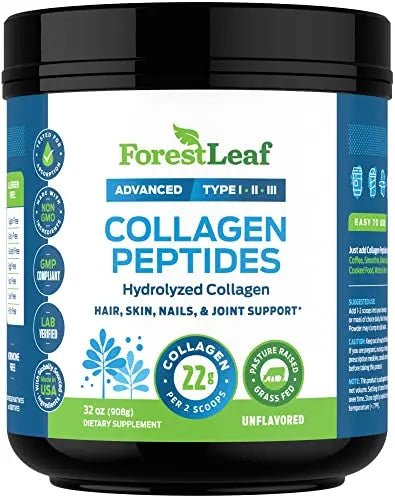 Collagen Peptides Powder Unflavored - Hydrolyzed Collagen Protein - TrustMedUSA