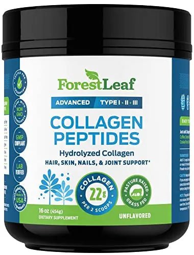 Collagen Peptides Powder Unflavored - Hydrolyzed Collagen Protein Powder - TrustMedUSA
