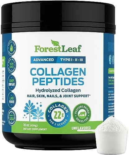 Collagen Peptides Powder Unflavored - Hydrolyzed Collagen Protein Powder - TrustMedUSA