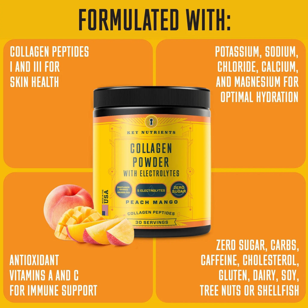 Collagen Peptides with Electrolytes Powder, Collagen Powder, Collagen Peptides Powder - TrustMedUSA