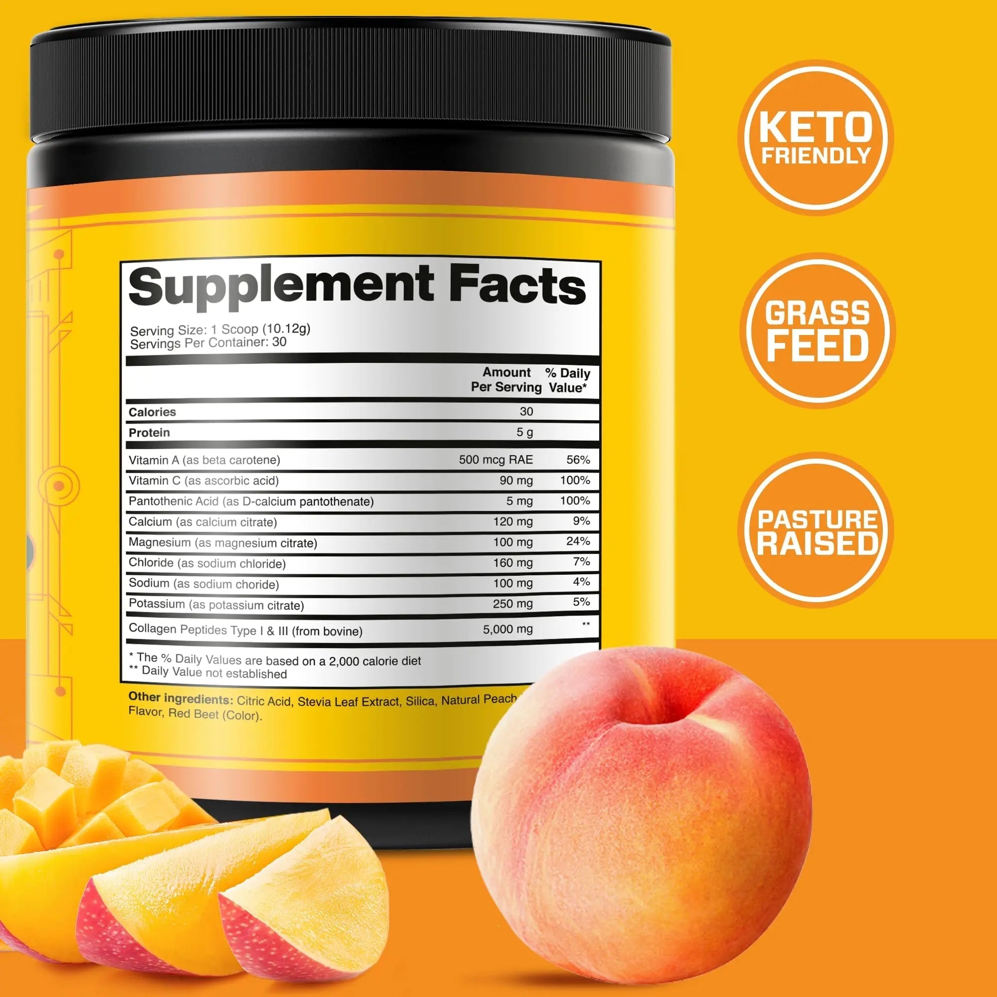 Collagen Peptides with Electrolytes Powder, Collagen Powder, Collagen Peptides Powder - TrustMedUSA