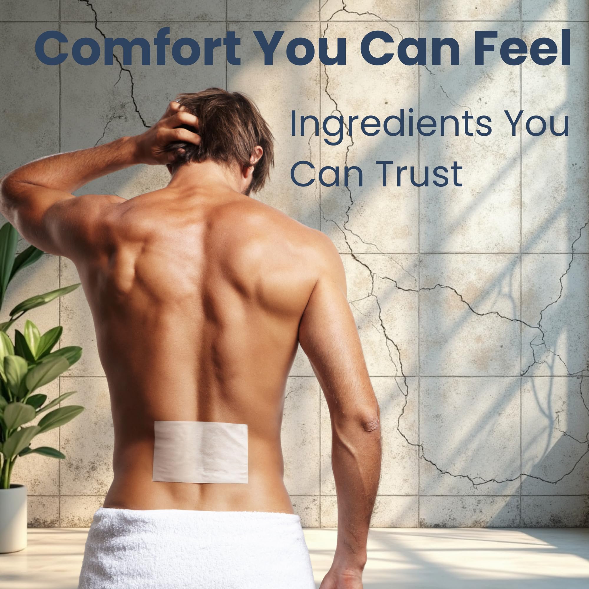 Collajoint Maximum-Strength Lidocaine 4% & Menthol 1% Hydrogel Pain Relief Patch with Arnica Montana Flower Extract-Temporary Numbing & Cooling Relief for Sore Muscles, Stiff Joints & Arthritis - TrustMedUSA