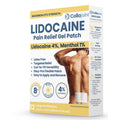 Collajoint Maximum-Strength Lidocaine 4% & Menthol 1% Hydrogel Pain Relief Patch with Arnica Montana Flower Extract-Temporary Numbing & Cooling Relief for Sore Muscles, Stiff Joints & Arthritis - TrustMedUSA