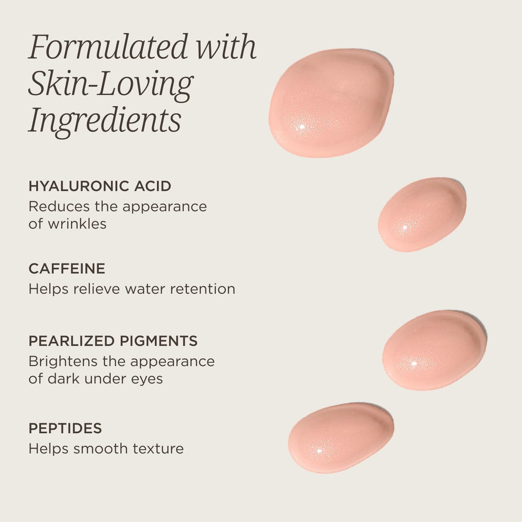 COLLEEN ROTHSCHILD Illuminating Tinted Eye Cream | Instant Brightening Effect | Nourishes & Targets Dark Circles | With Hyaluronic Acid, Caffeine, Pearlized Pigments & Peptides (0.5 fl oz) - TrustMedUSA