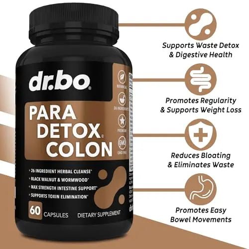 Colon Cleanse Pills Body Detox - Intestinal Guard Cleanser for Stomach - Natural Weight - TrustMedUSA