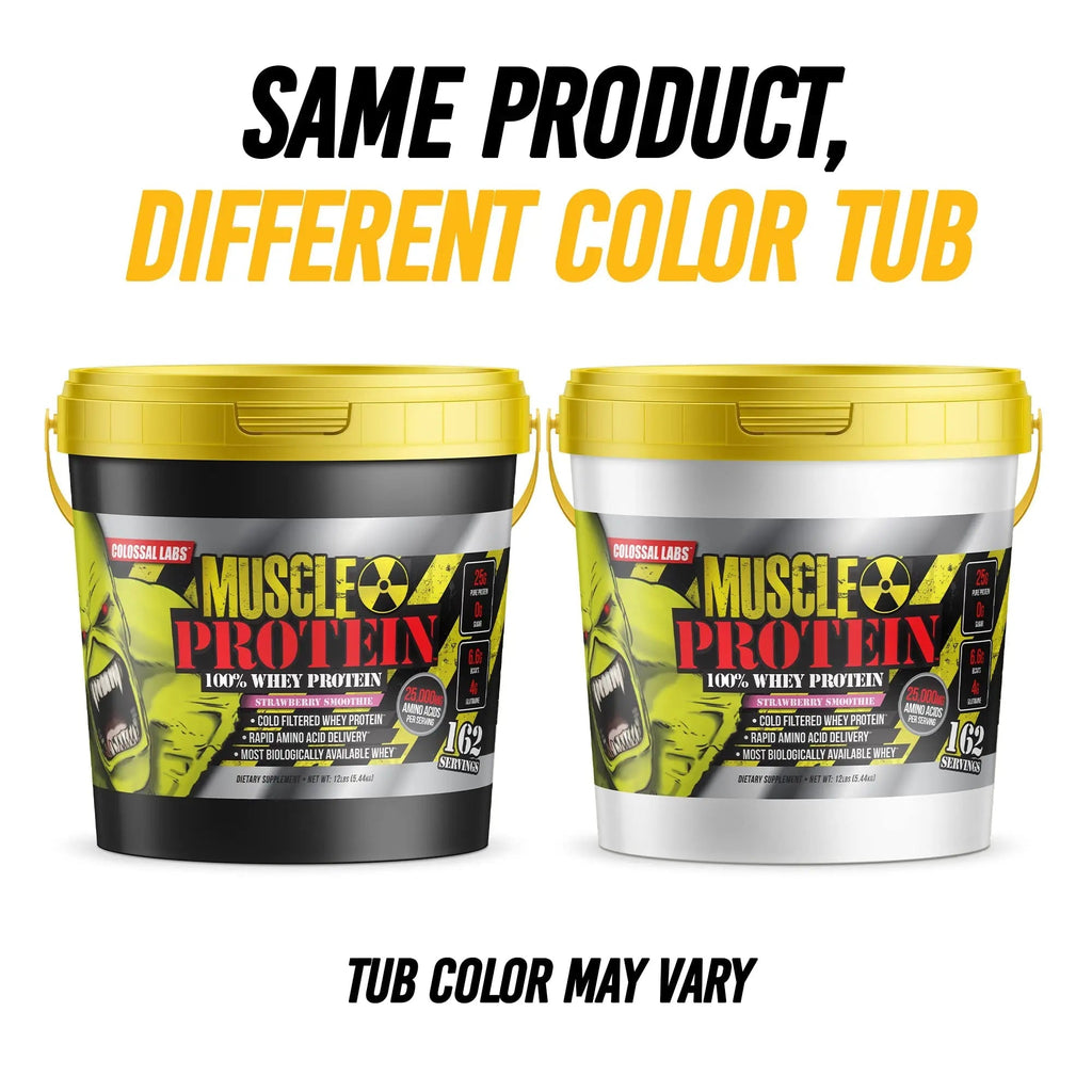 COLOSSAL LABS Muscle Protein Whey Powder [12 lbs/Pack of 1]-Strawberry Protein - TrustMedUSA
