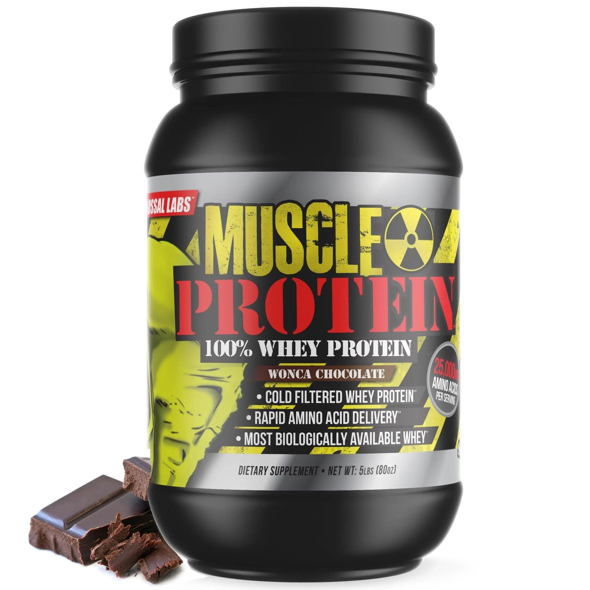 COLOSSAL LABS Whey Protein Powder [15 lbs/Pack of 1]– Chocolate Protein, Cold Filtered - TrustMedUSA