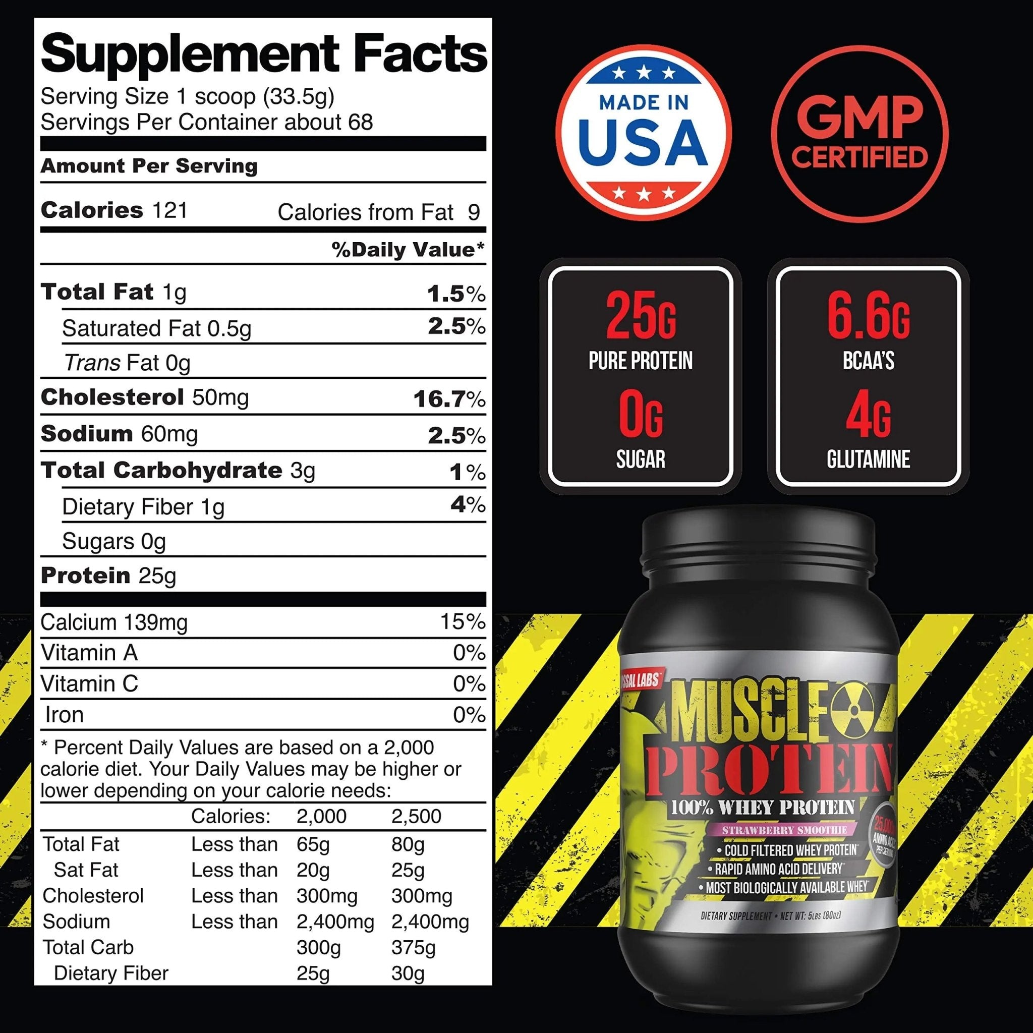COLOSSAL LABS Whey Protein Powder [15 lbs/Pack of 1]– Peanut Butter-Chocolate Protein - TrustMedUSA