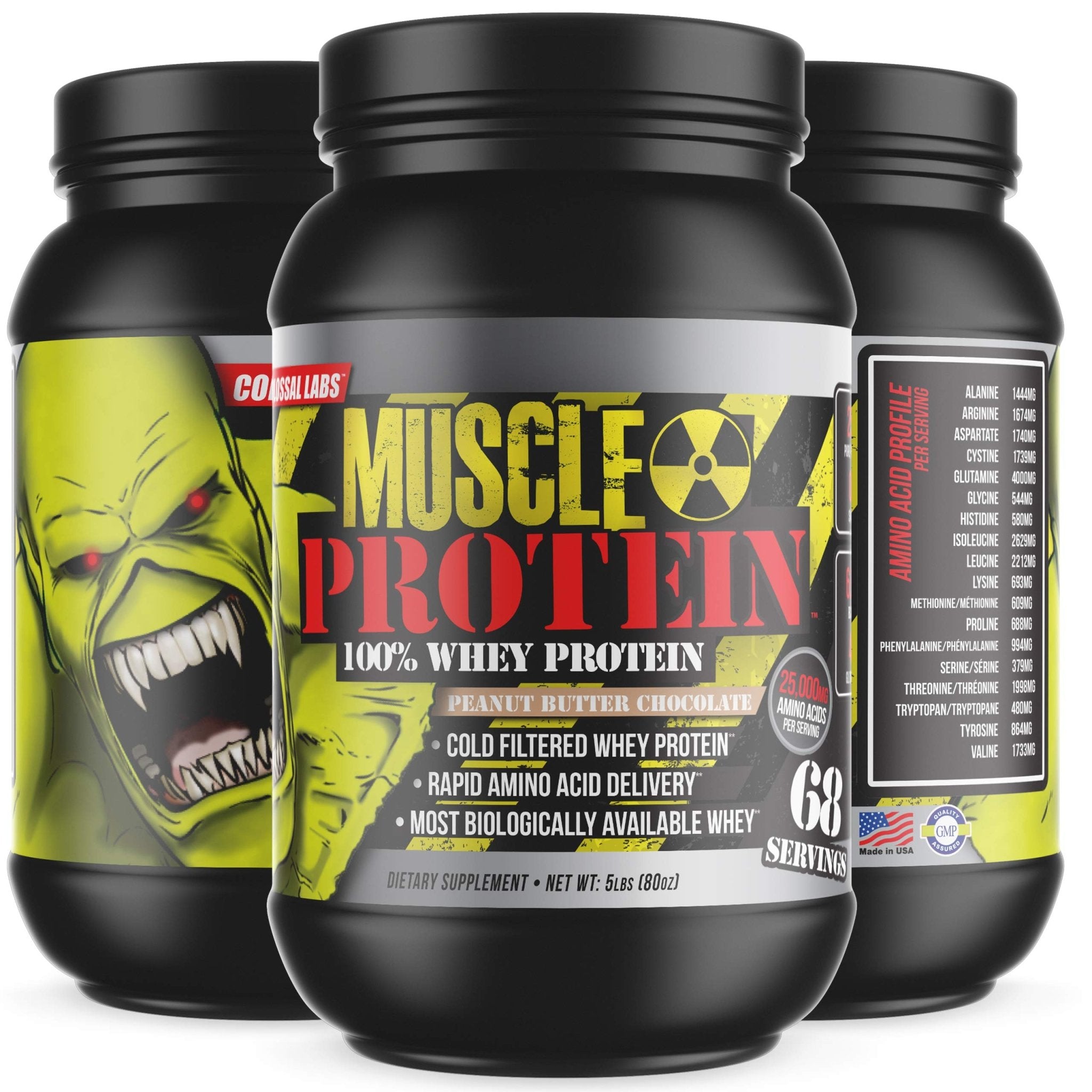 COLOSSAL LABS Whey Protein Powder [15 lbs/Pack of 1]– Peanut Butter-Chocolate Protein - TrustMedUSA