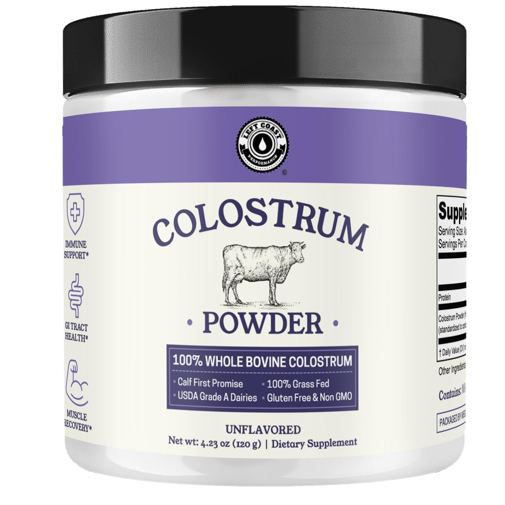 Colostrum Powder – USA Sourced Bovine Colostrum for Humans for Immune Support, Gut Health, Muscle Recovery - Single Ingredient, No Additives, Grass Fed, Non-GMO Colostrum Supplement for Women and Men - TrustMedUSA