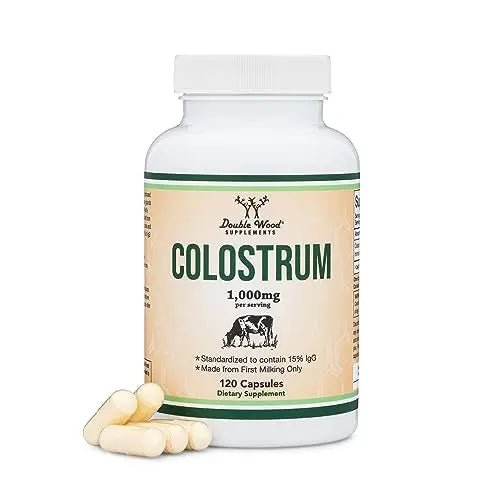 Colostrum Supplement 120 Capsules, 1,000mg per Serving (Bovine Colostrum Powder - TrustMedUSA