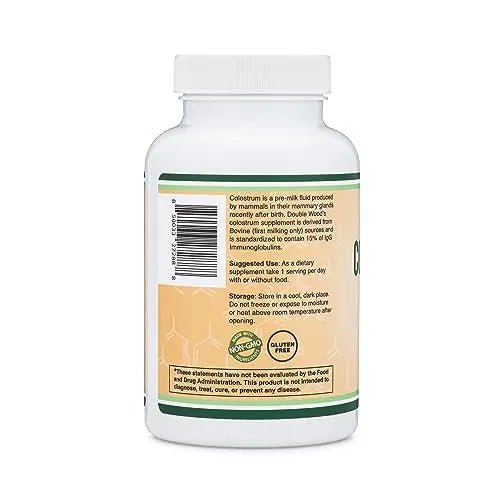 Colostrum Supplement 120 Capsules, 1,000mg per Serving (Bovine Colostrum Powder - TrustMedUSA