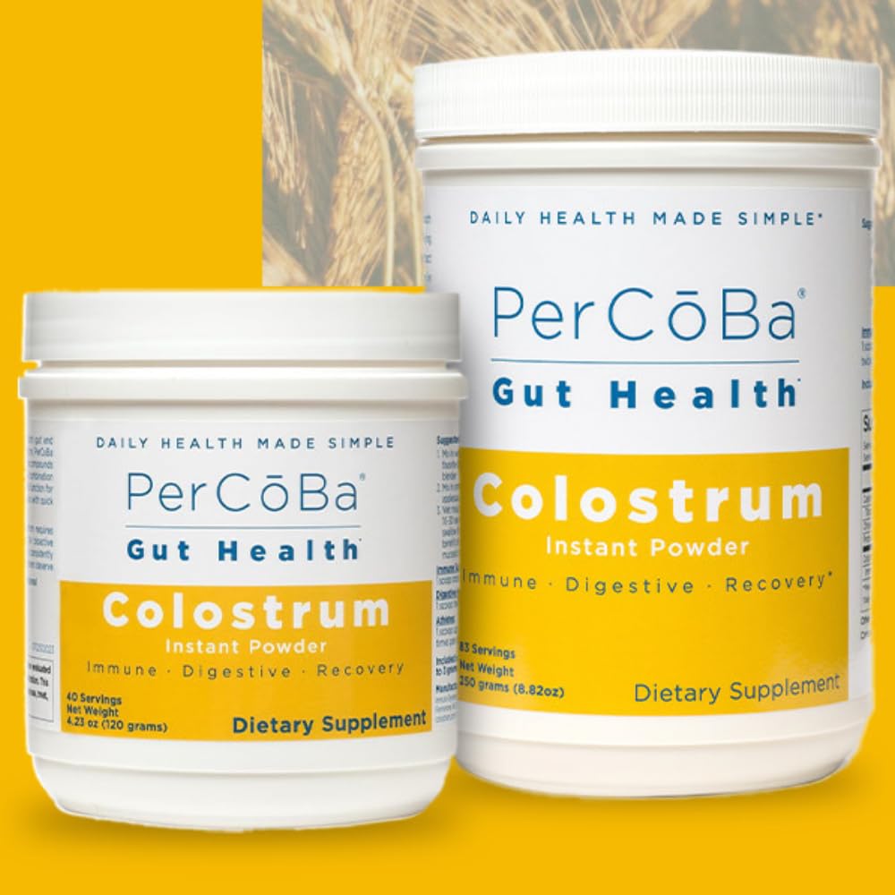 Colostrum Supplement for Gut Health, Bloating, Hair Growth, Muscle Recovery, Immune Support - Unflavored Bovine Colostrum Powder Made in USA, Non-GMO, Gluten Free, 120 Grams Per Serving - 40 Servings - TrustMedUSA