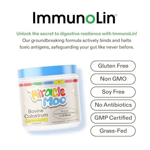 Colostrum Supplement for Gut Health, Hair Growth, Beauty and Immune Support - TrustMedUSA