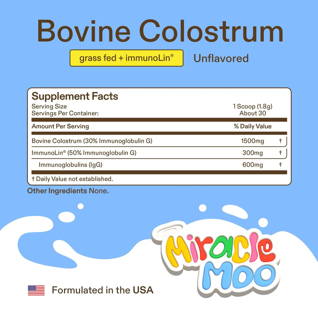 Colostrum Supplement for Gut Health, Hair Growth, Beauty and Immune Support - TrustMedUSA