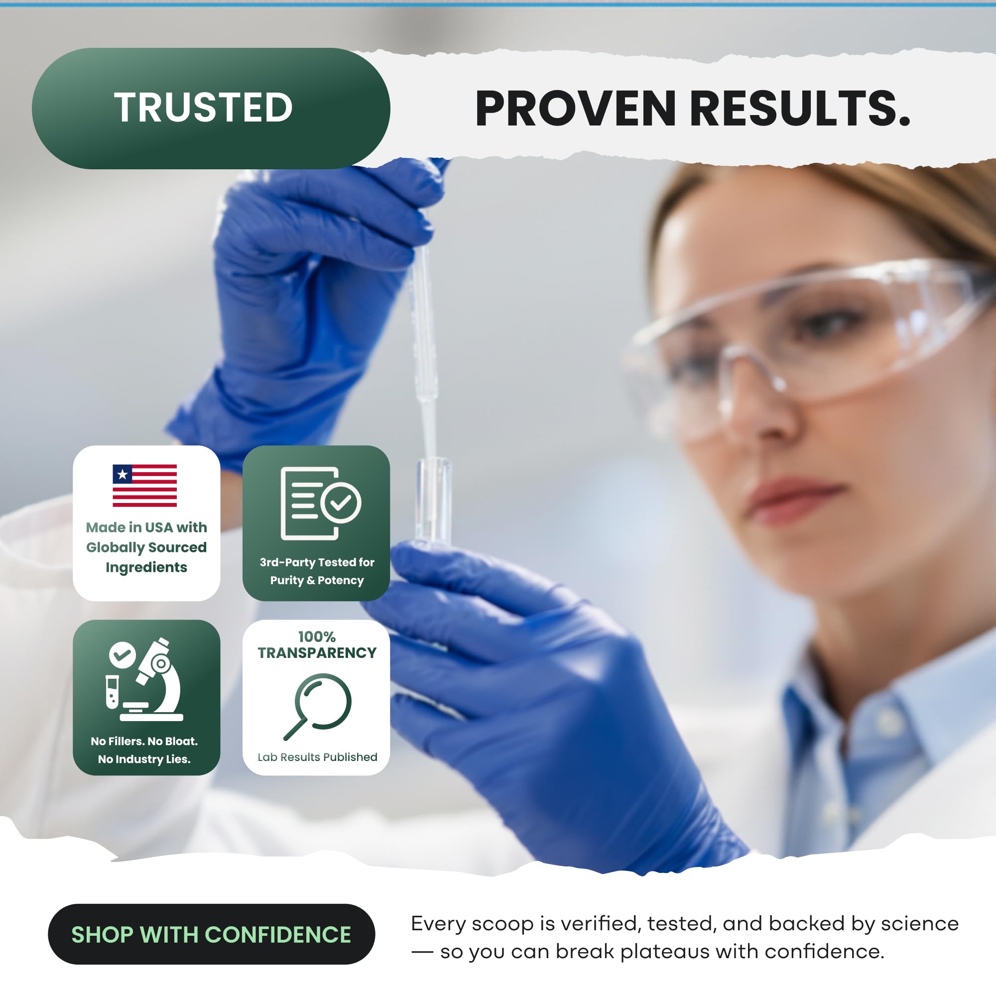 Colostrum Supplement - Grass Fed Pure Bovine Colostrum Powder - 2000mg & 400mg IgG (calostro bovino) - Gut, Immunity, Skin, Hair Support - Sugar Free, Natural Cacao Flavour, 30 Servings - TrustMedUSA