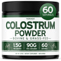 Colostrum Supplement Powder 90g (60 Servings of 1.5g Pure Bovine Colostrum Std. to Contain 20% IgG Immunoglobulins) Grass Fed Powder - No Fillers, Third Party Tested, Unflavored & Non-GMO - TrustMedUSA