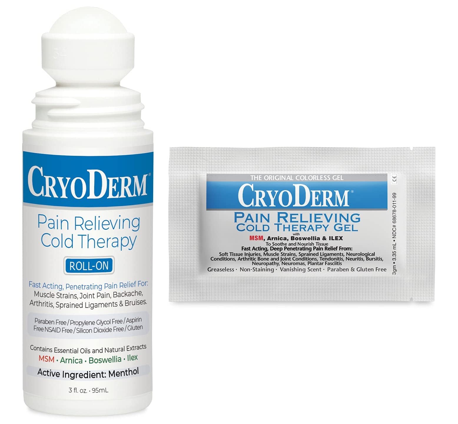 Combo Package Cold Therapy 3 oz Roll-On & 12 Packets - TrustMedUSA