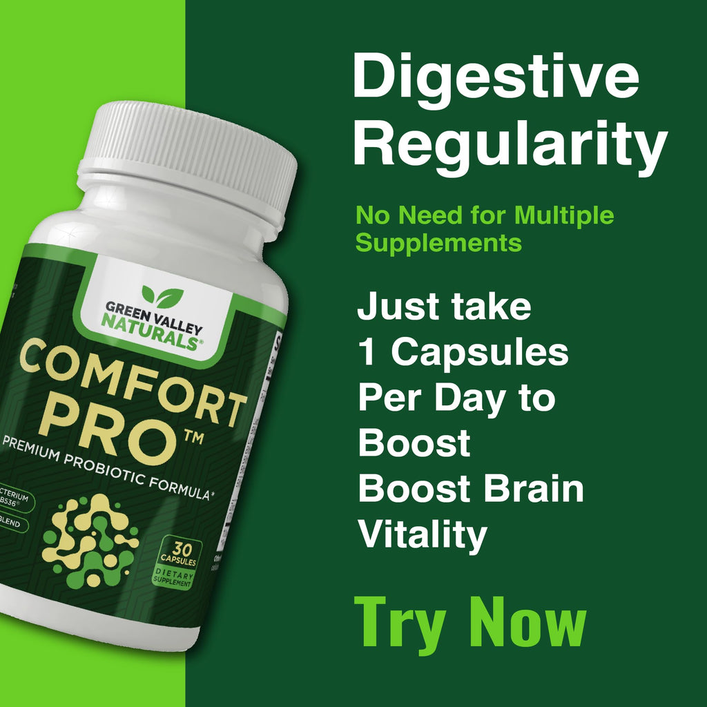 ComfortPro™ Daily Probiotics for Digestive Health | Constipation Relief & Bloating Support for Women & Men | Gut Cleanse with Zinc | Helps Reduce Gas & Promotes Digestive Regularity | Valley Formula - TrustMedUSA