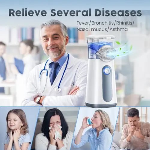 Compact Portable Nebulizer, Mesh Nebulizer, auto-Cleaning Handheld Nebulizer - TrustMedUSA