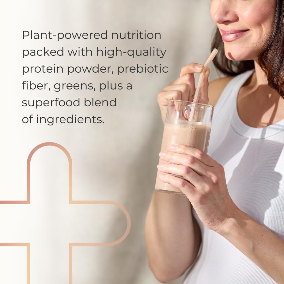 Complete by JuicePlus+ Dutch Chocolate Shakes - Plant-Based Nutrition - Whole Food Based Shake Powder with Protein, Fiber & Prebiotics - 30 Servings (2 Pouches, 15 Servings Each) - TrustMedUSA