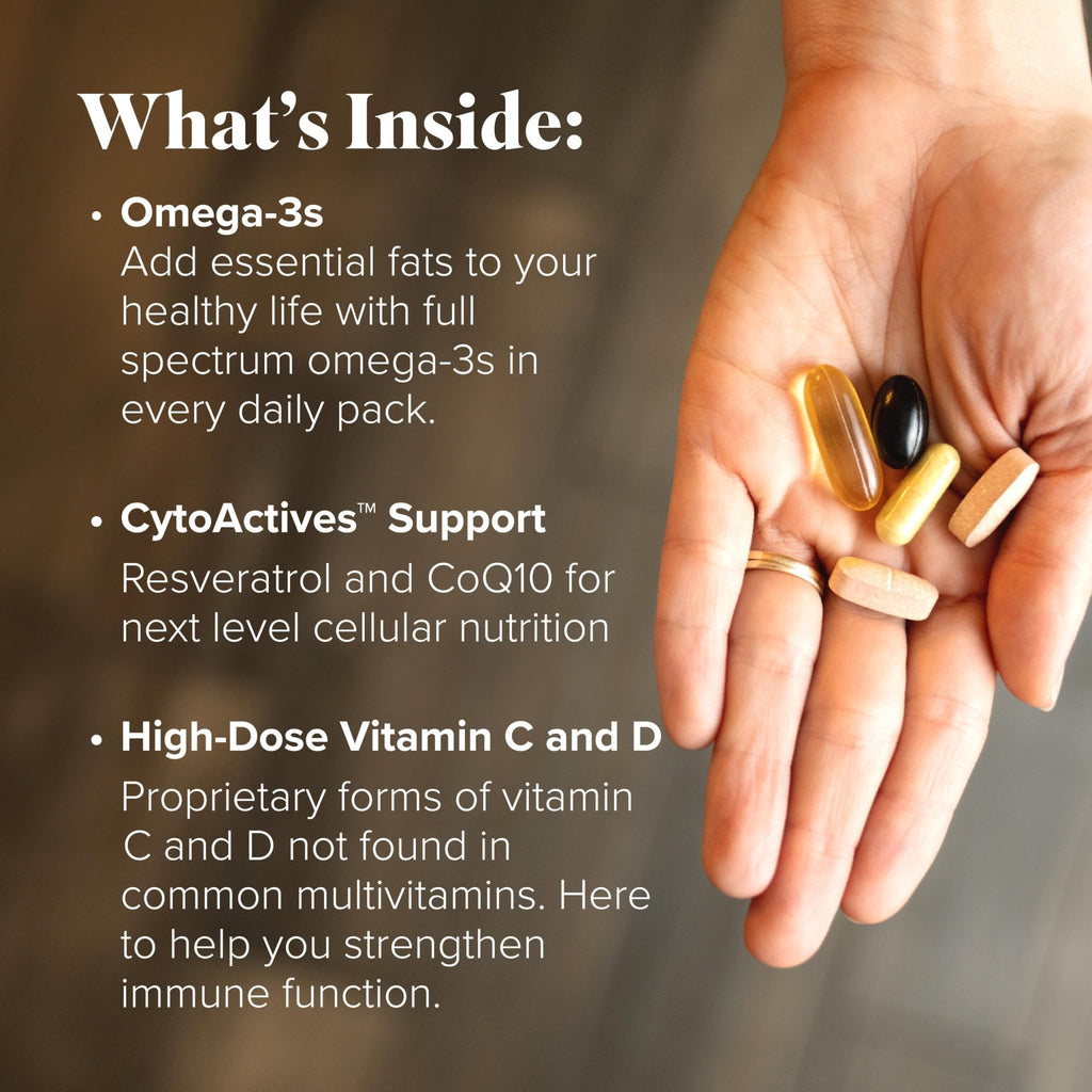 Complete Essentials™ Daily Pack for Women - Balanced Micronutrients for Optimal Women's Health & Performance - Antioxidants to Fight Oxidative Stress - Convenient Individual Packs - 30-Day Supply - TrustMedUSA