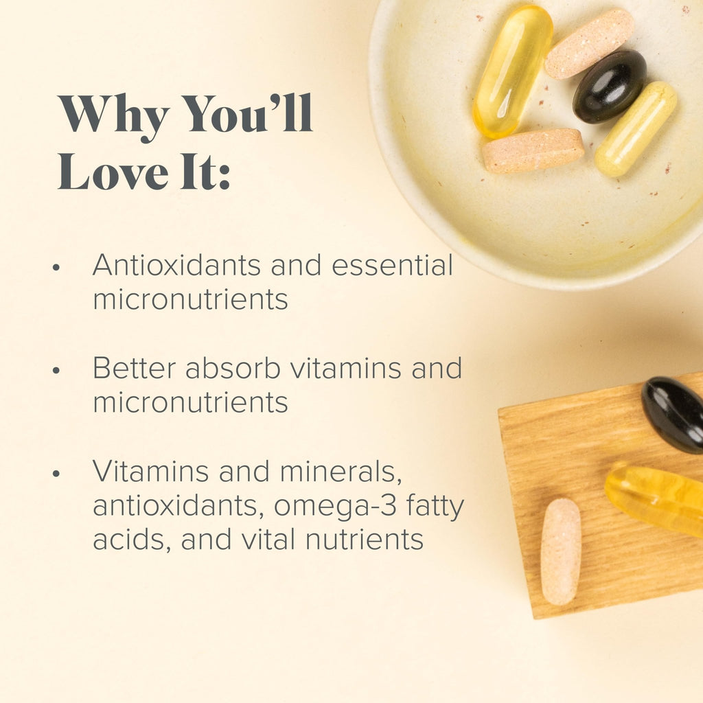 Complete Essentials™ Daily Pack for Women - Balanced Micronutrients for Optimal Women's Health & Performance - Antioxidants to Fight Oxidative Stress - Convenient Individual Packs - 30-Day Supply - TrustMedUSA