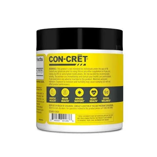 CON-CRET Creatine HCl Powder | Supports Muscle, Cognitive, and Immune Health - TrustMedUSA