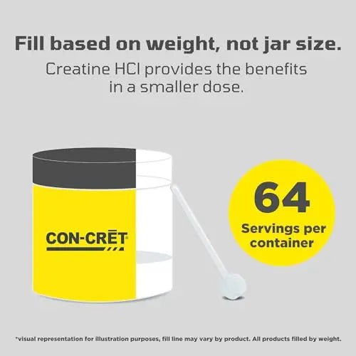 CON-CRET Creatine HCl Powder | Supports Muscle, Cognitive, and Immune Health - TrustMedUSA