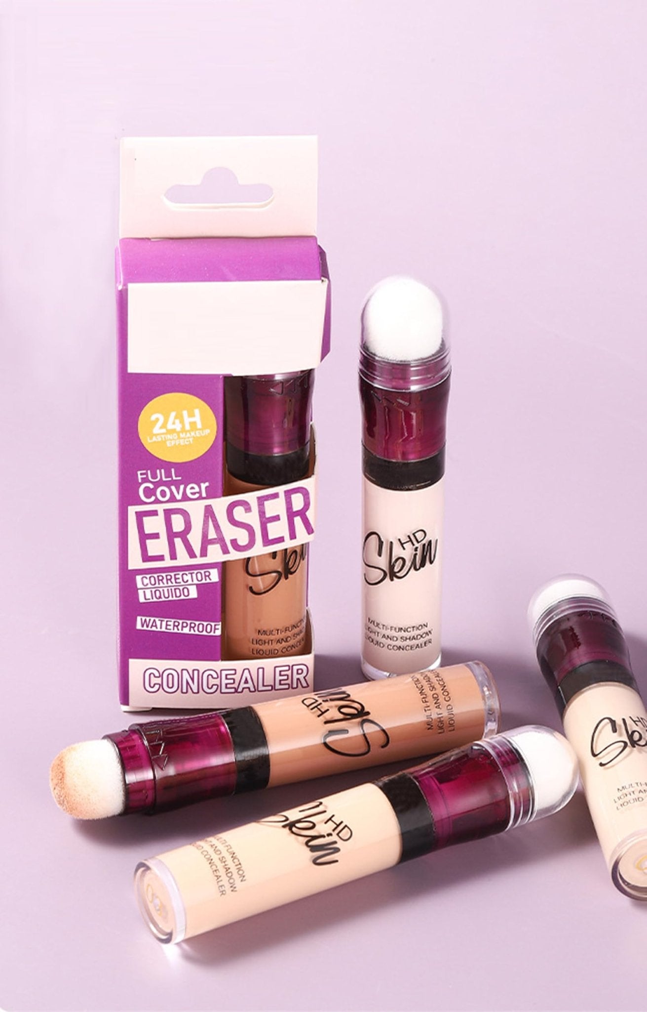 Concealer Stick Foundation Concealer Moisturizing Hydration Brightening Skin Tone Concealer Oil Control Waterproof With Applicator Cushion - TrustMedUSA
