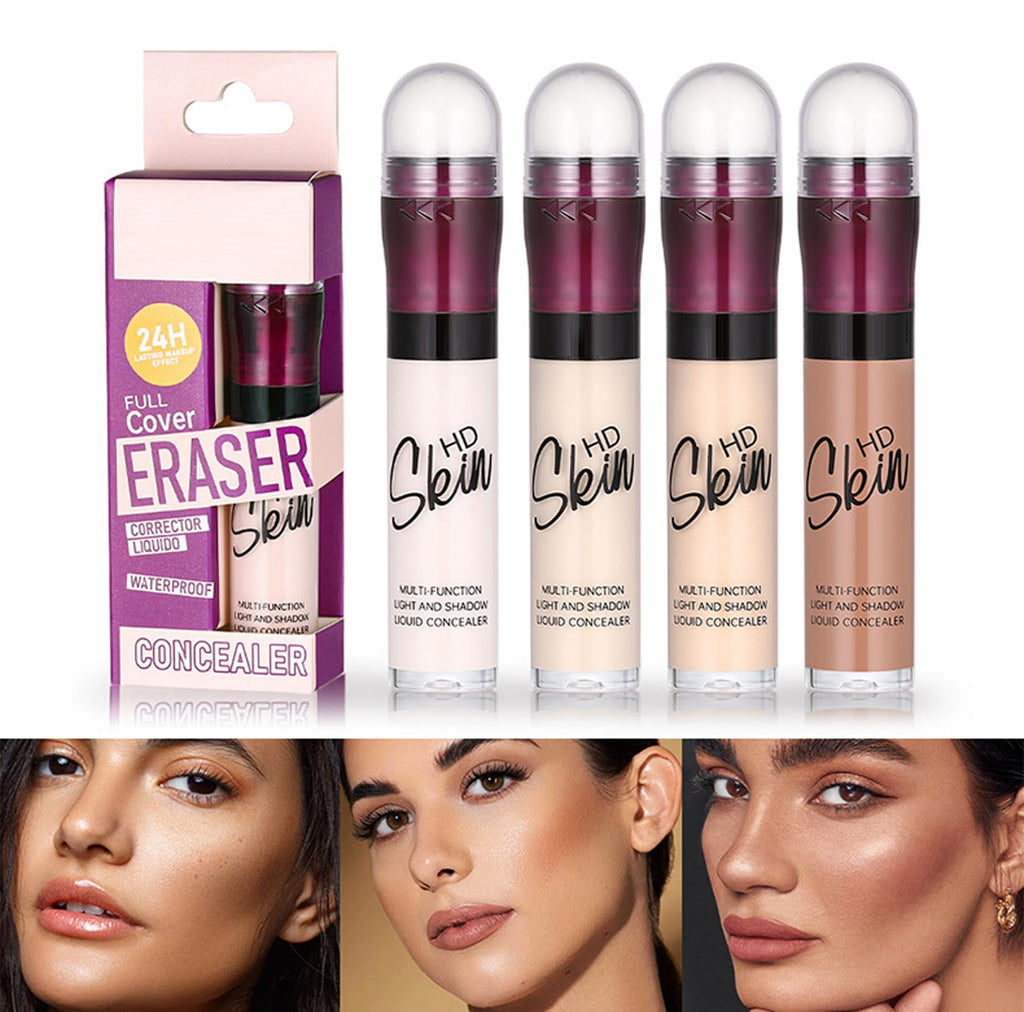 Concealer Stick Foundation Concealer Moisturizing Hydration Brightening Skin Tone Concealer Oil Control Waterproof With Applicator Cushion - TrustMedUSA