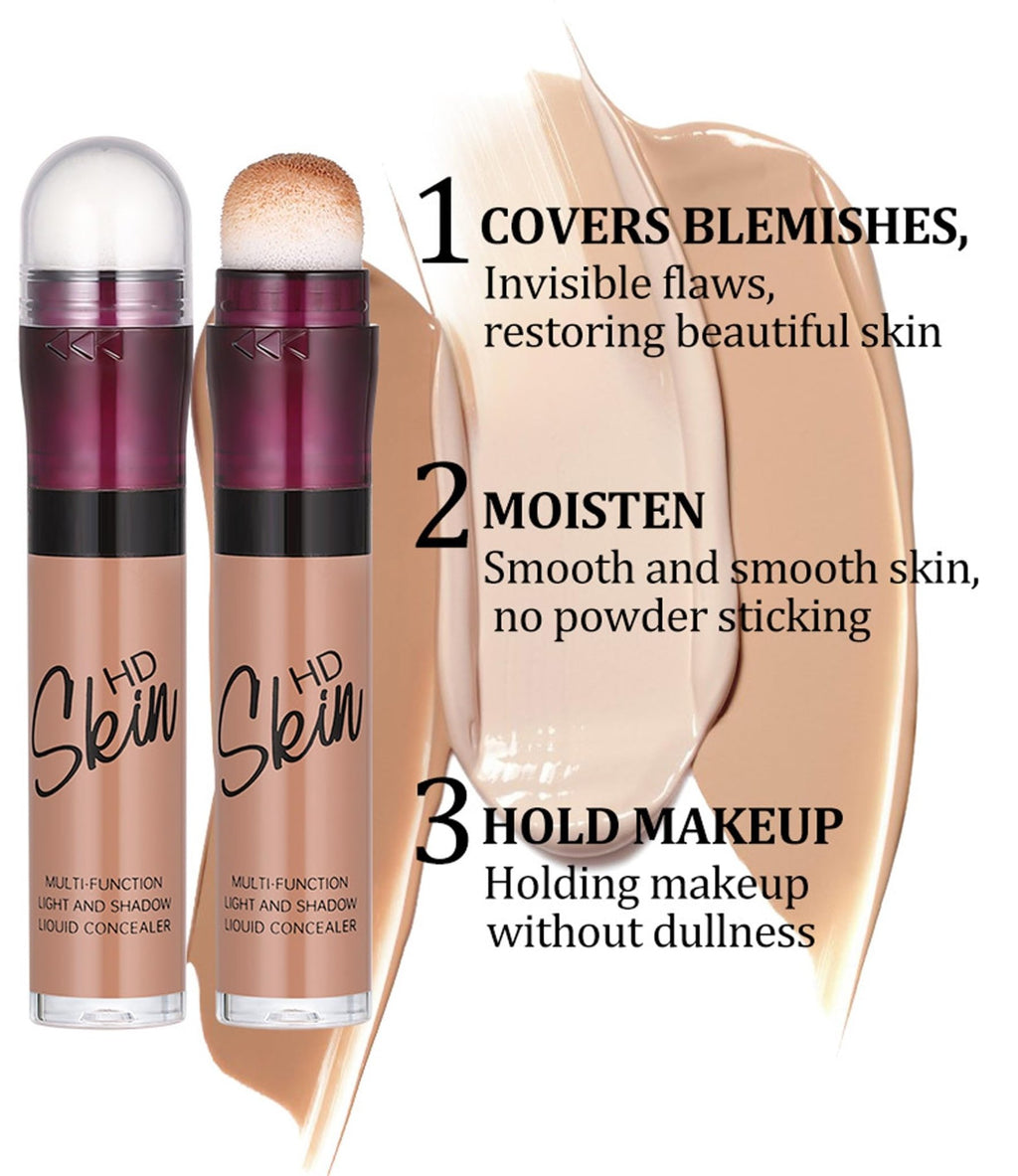 Concealer Stick Foundation Concealer Moisturizing Hydration Brightening Skin Tone Concealer Oil Control Waterproof With Applicator Cushion - TrustMedUSA
